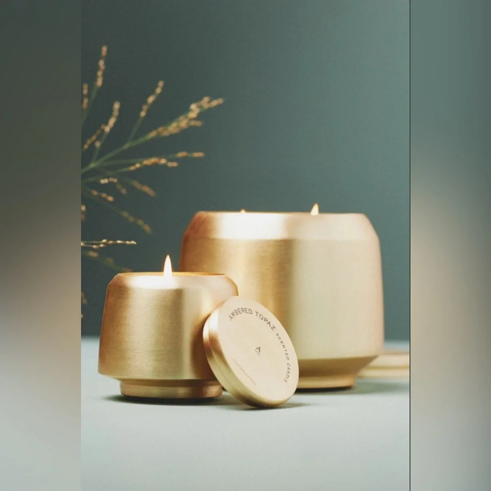 Anthropologie - The Gather Scented Candle - Ambered Topaz - Small/Mini - 5.82 oz